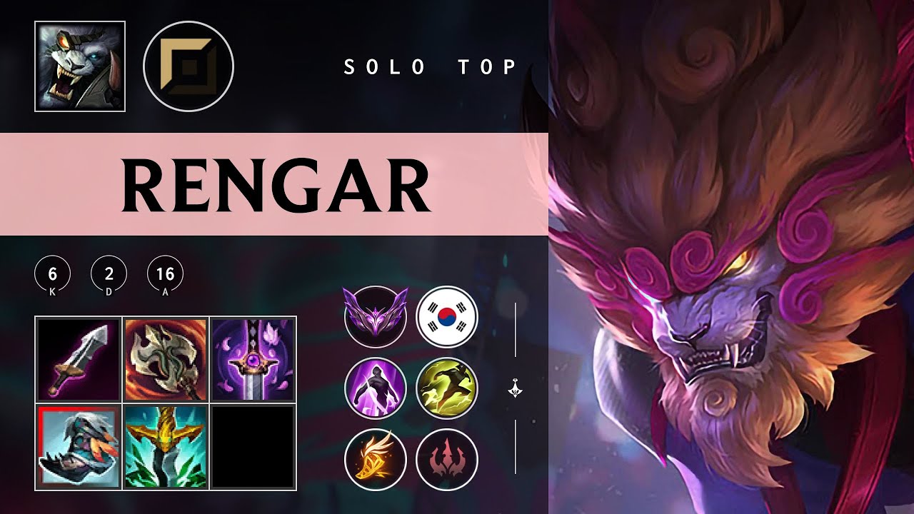 Rengar Top vs K'Sante - KR Master Patch 25.24