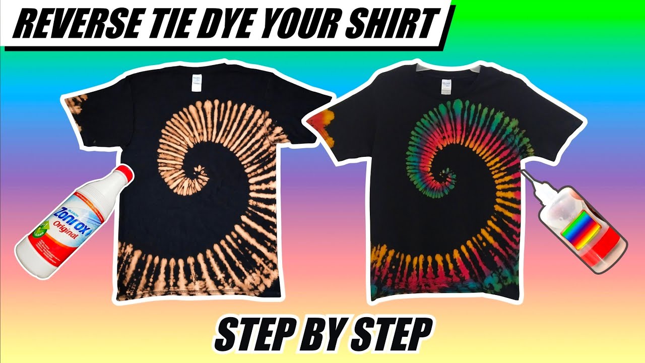 Reverse Tie Dye Single Spiral Tutorial | Pinoy Version