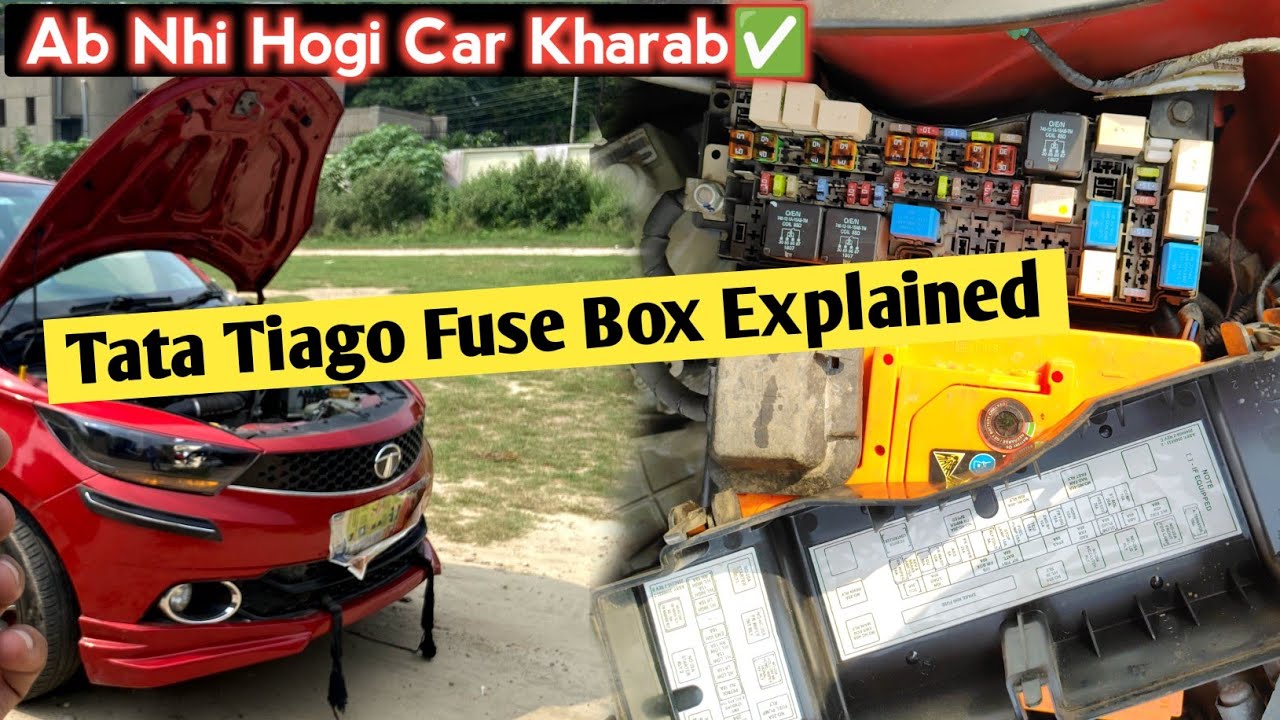Tata Tiago Fuse Box Explained || Details of Fuse and Relay In Engine Fuse Box