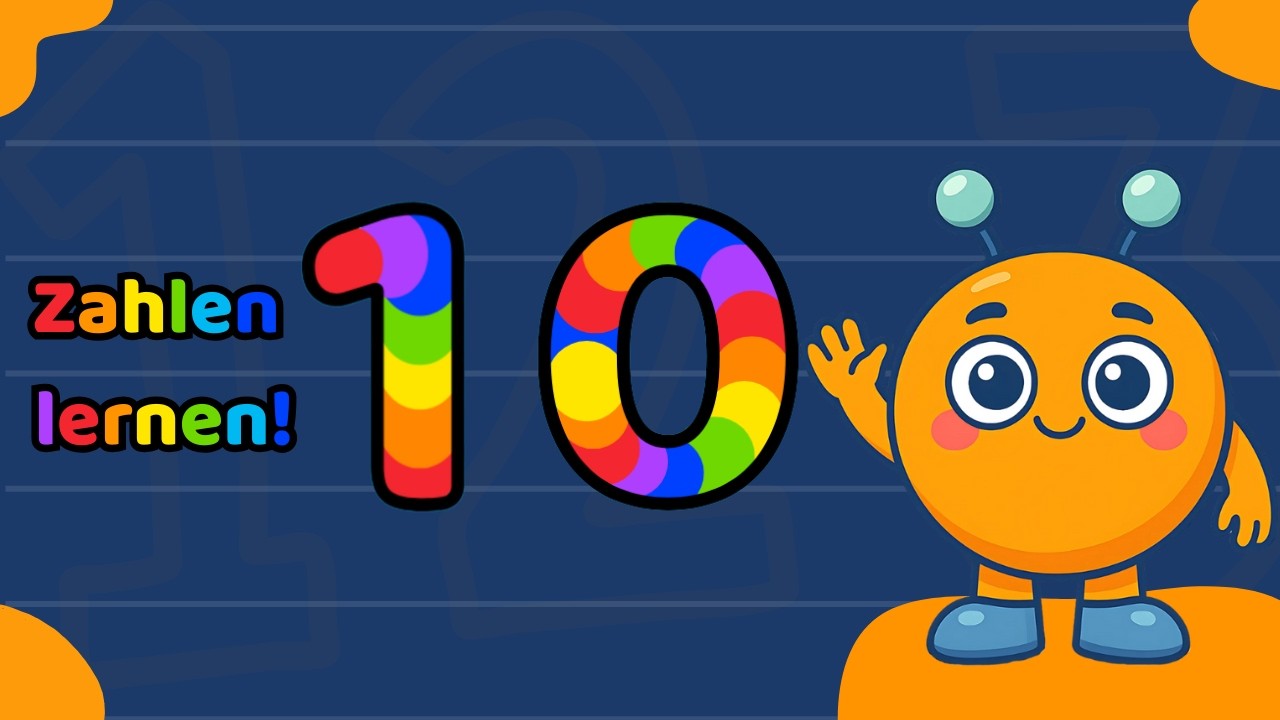 Zahlen lernen für Kinder – Zahl 10 | Ponko Deutsch