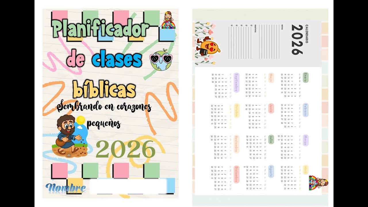 PLANIFICADOR DE CLASES BIBLICAS #2026 #AGENDA 2026 