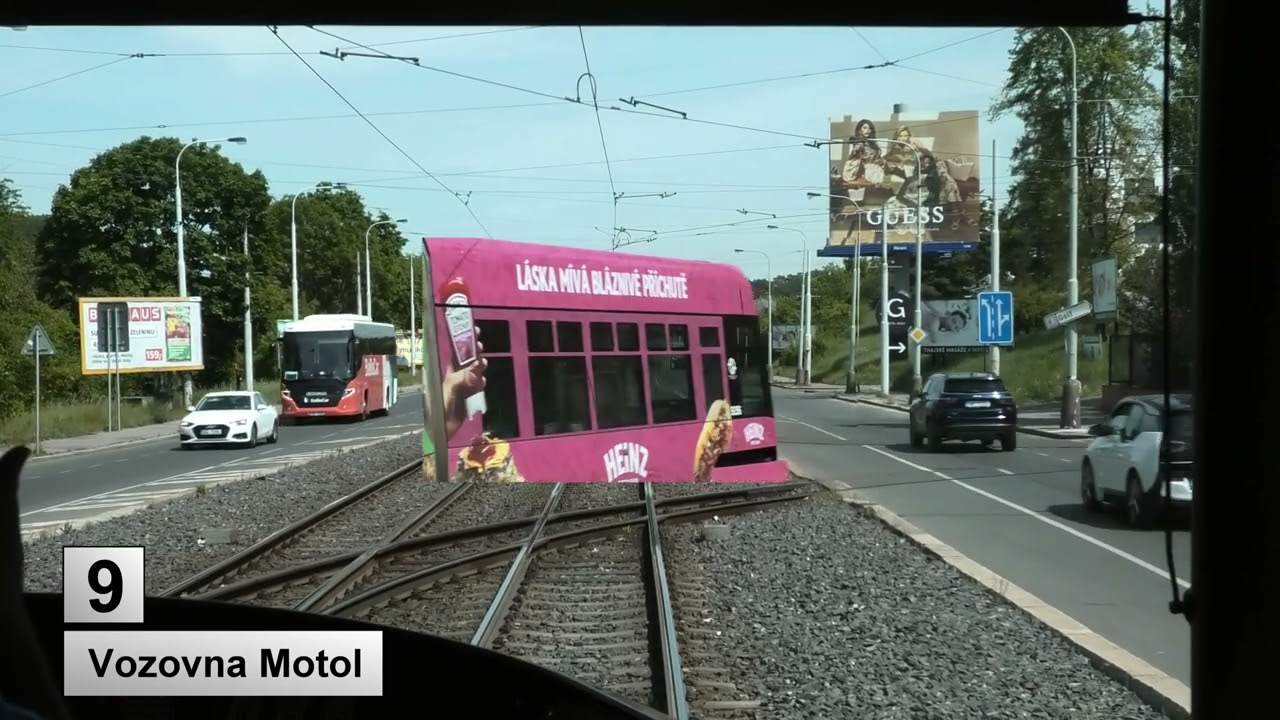 Tramvaje Praha 2025 Linka 9