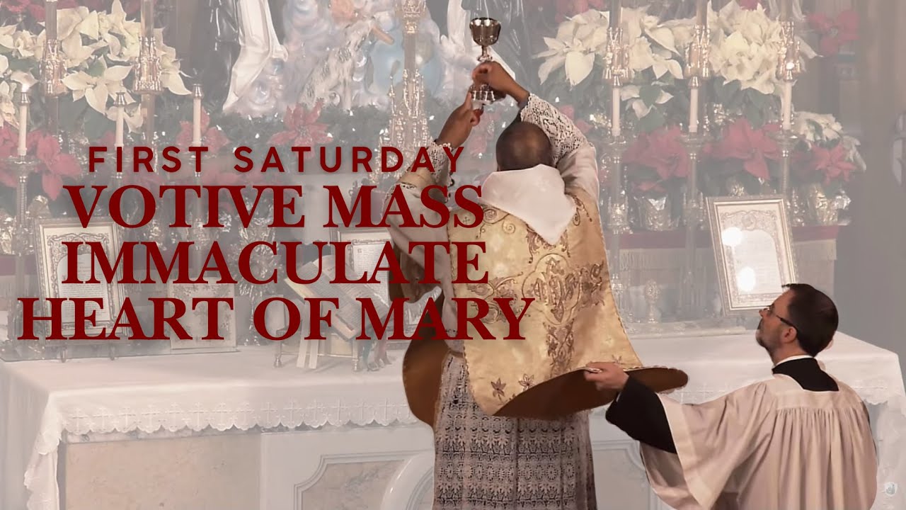 Traditional Latin Mass Live | First Saturday | Votive Mass of the Immaculate Heart of Mary