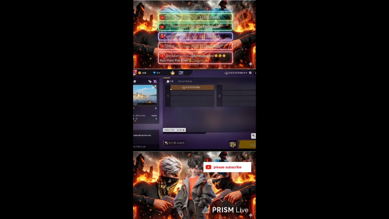 Live streaming of Mk ff bhai
