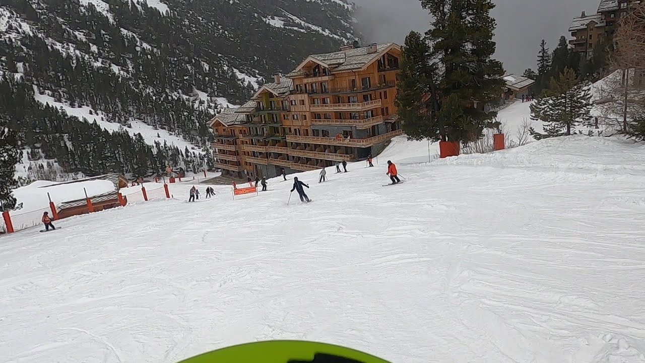 GoPro POV Skiing Blue Plan, Les Arcs (Paradiski) | Transarc II to Bois De L’Ours Lift | Feb 2023
