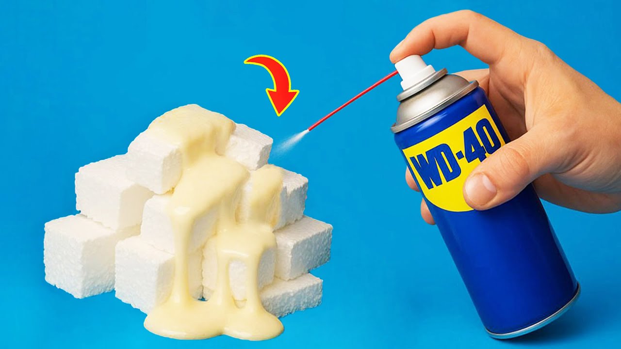 Почему я этого не знал! Распылите WD-40 на пенопласт и почините любой сломанный пластик