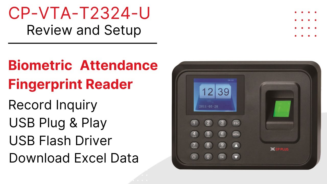 CP Plus Fingerprint Time Attendance Machine Review & Setup