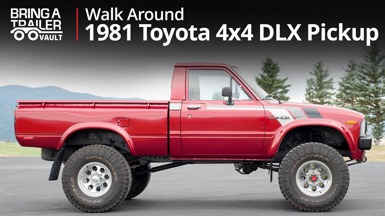 53k-Kilometer 1981 Toyota 4x4 DLX Pickup Walk Around | Bring a Trailer