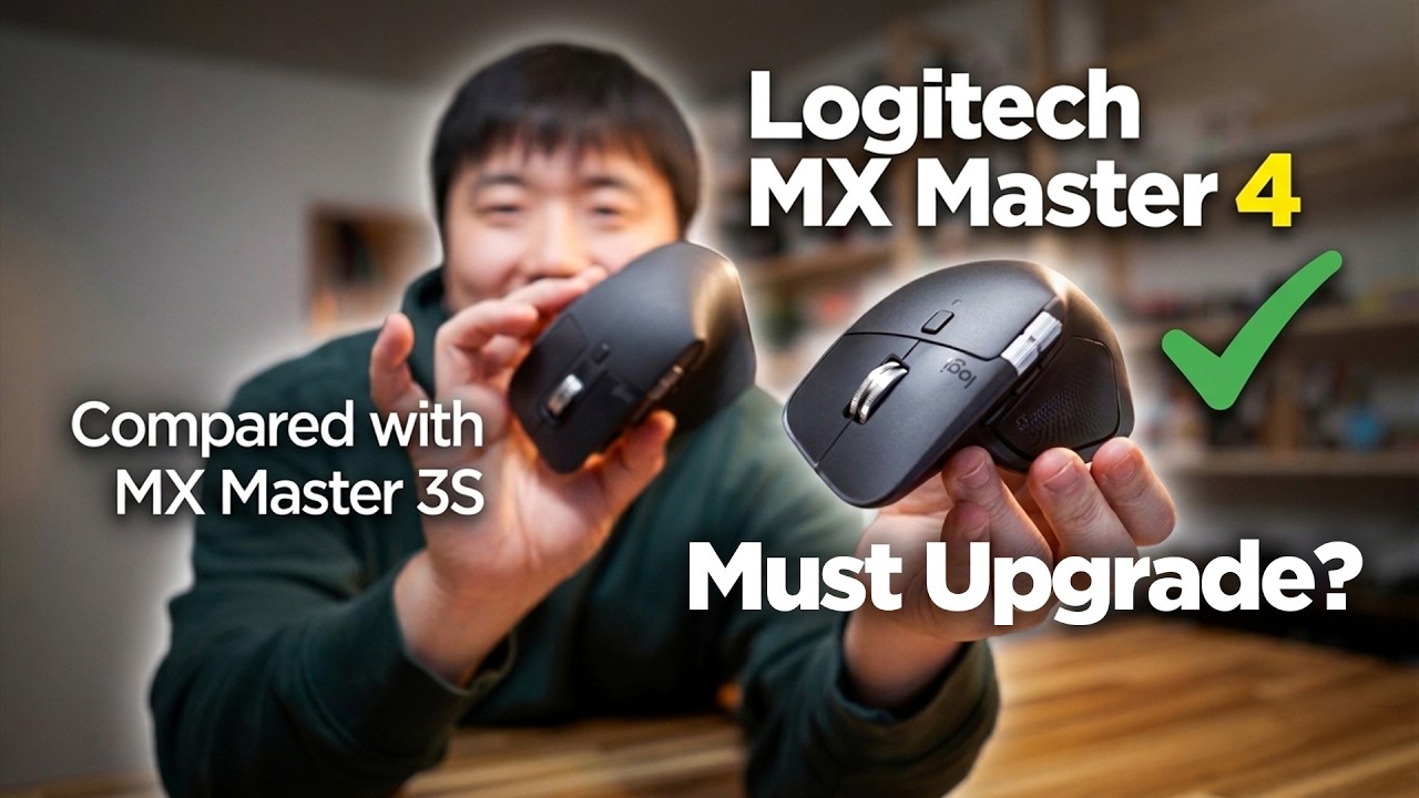 Распаковка и обзор Logitech MX Master 4 — сравнение с MX Master 3S.
