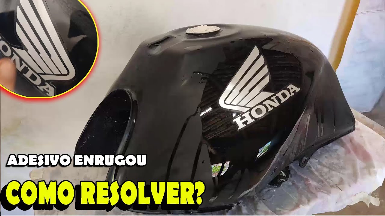 Adesivo enrugou como trocar
