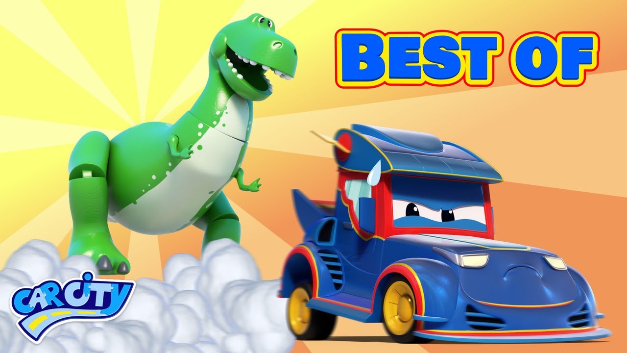 Il meglio dei cartoni animati sui DINOSAURI | Super Camion | Car City World App