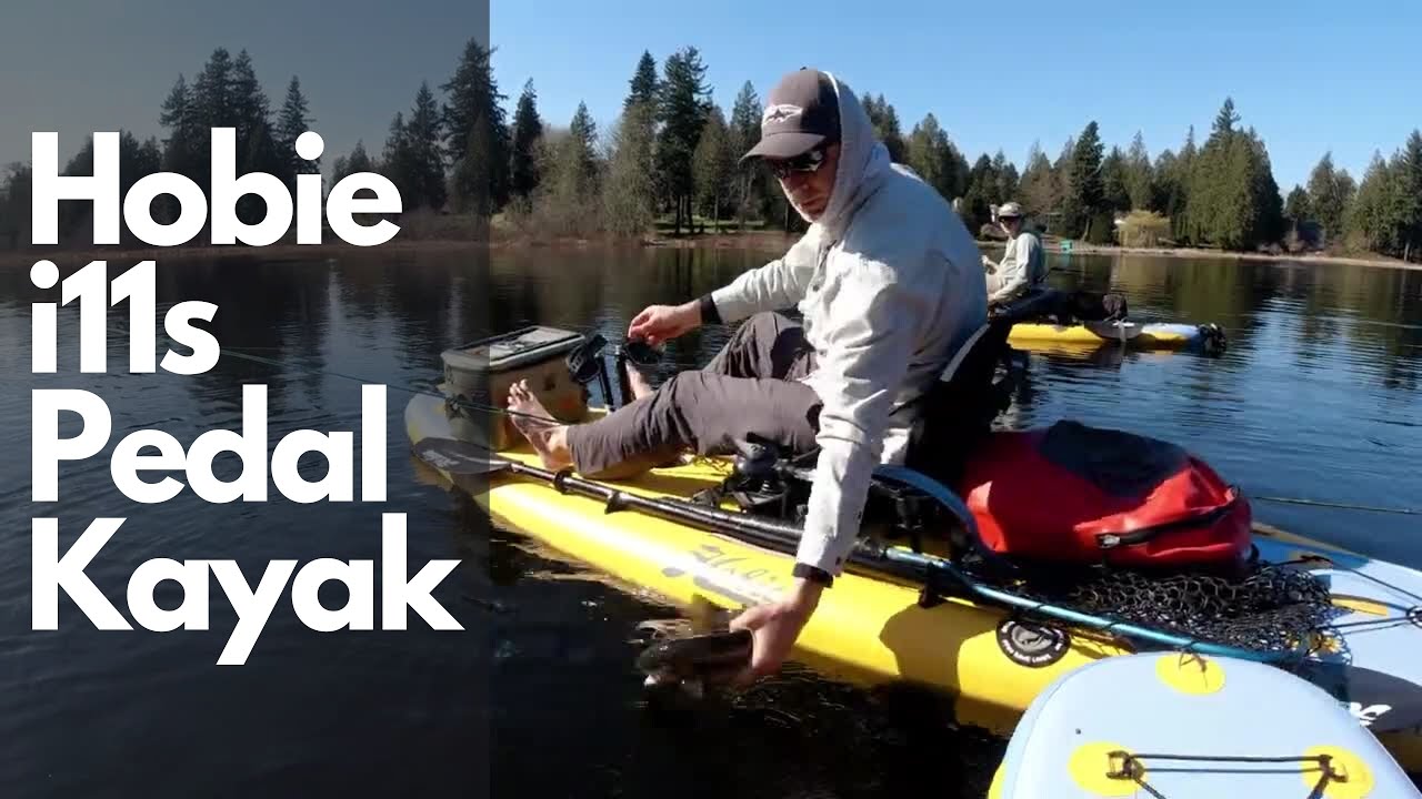 Lake Fishing & Hobie Mirage i11s inflatable pedal drive kayak overview