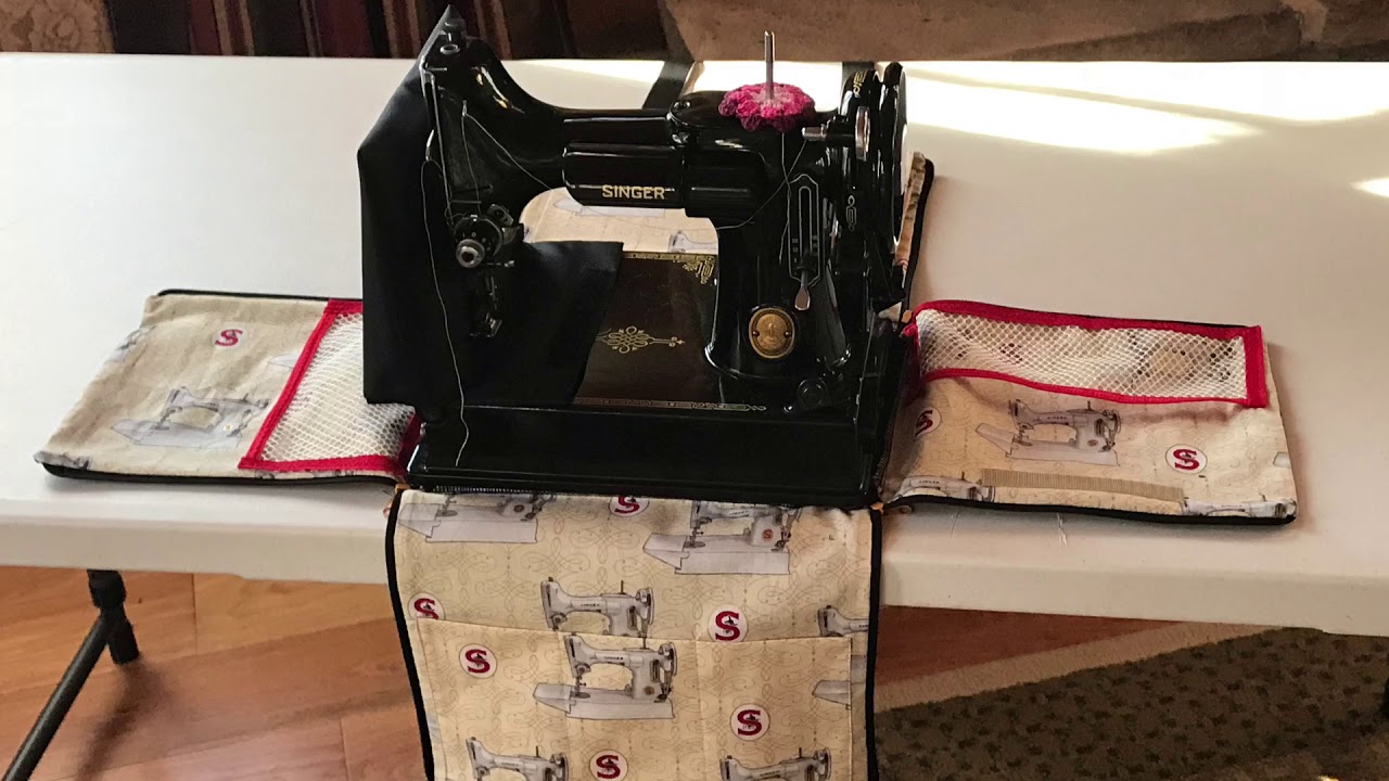 Singer Featherweight workstation 2 in 1, designed and made by Quiltessa Natalie