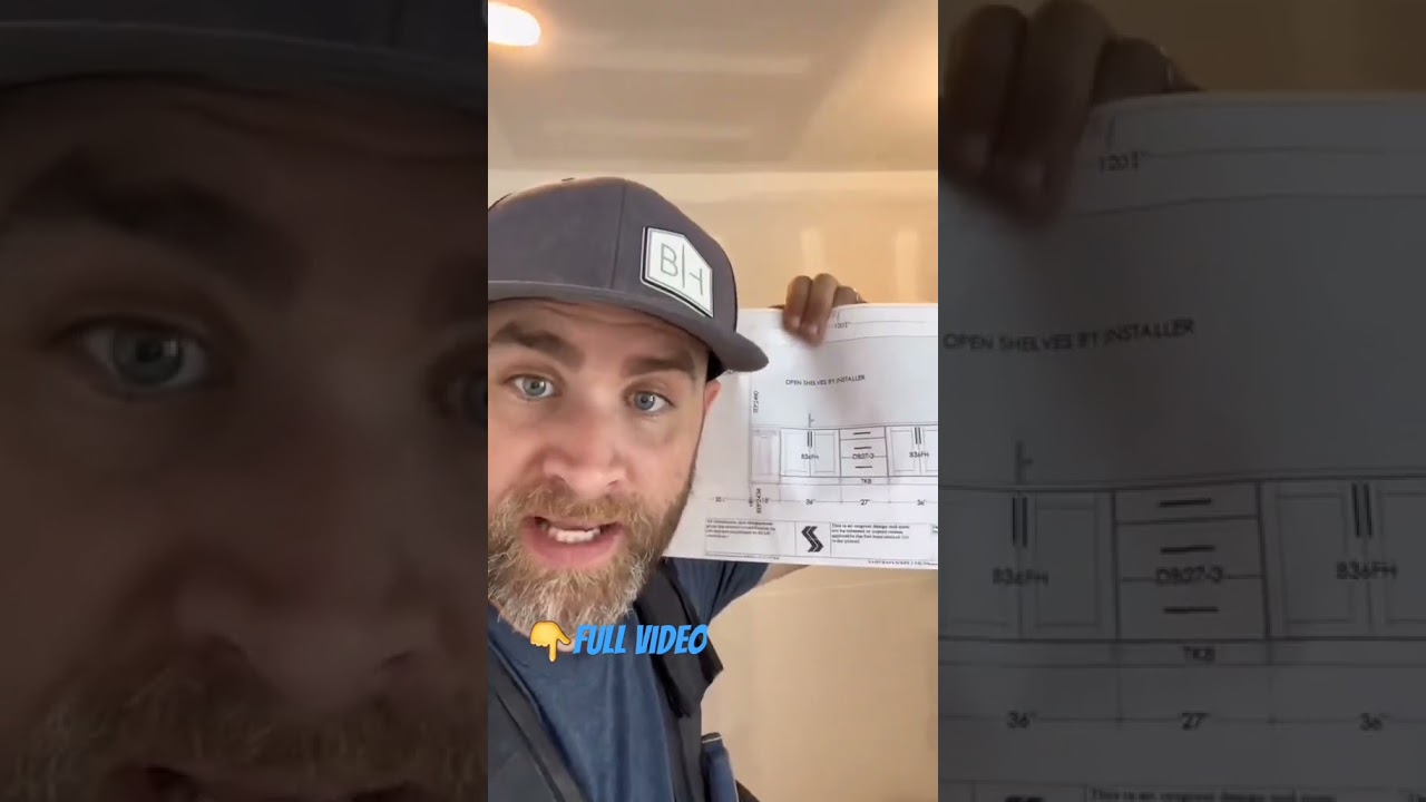 How to install kitchen cabinets&hellip;PART1 #DIY #fyp #carpentry #cabinets #cabinetinstall #kitchen #carpe