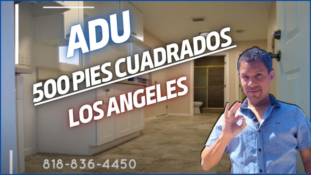 ADU de 500 pies cuadrados LOS ANGELES | Conversión de Garage ADU