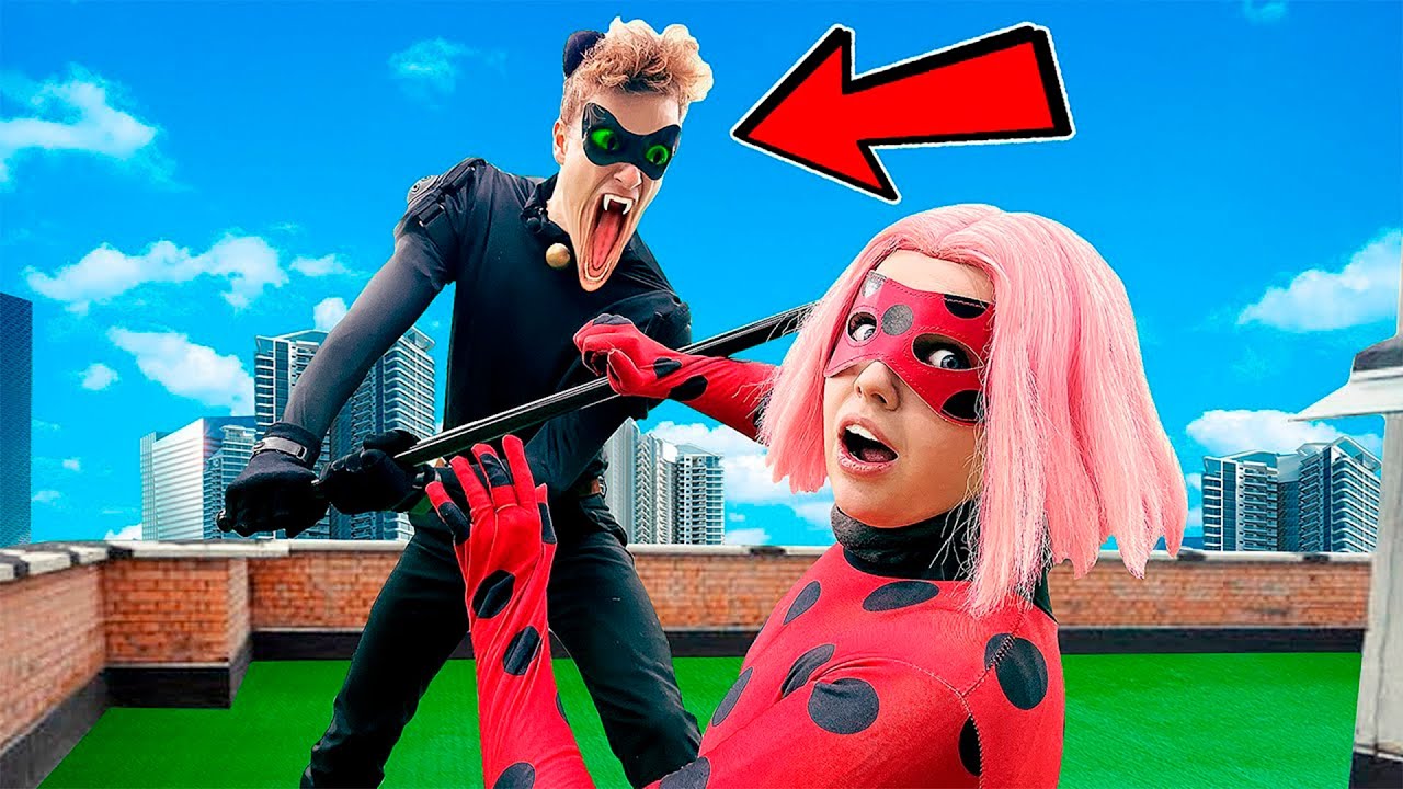 CAT NOIR A TRAHI LADYBUG !