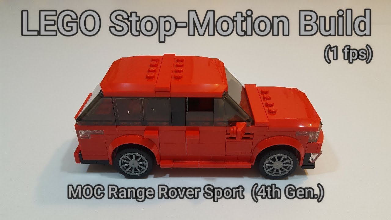 LEGO Stop-Motion Build - MOC Range Rover Sport (4th Gen.) (1 fps) - How-To Tutorial Instructions
