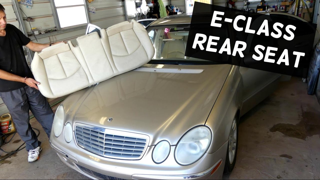 MERCEDES W211. Как снять заднее сиденье. E200 E230 E240 E280 E320 E350