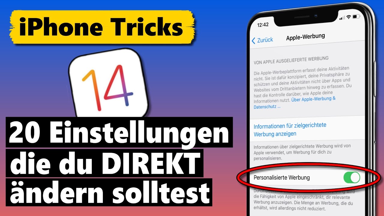 iOS 14 - Diese Einstellungen solltest du DIREKT ändern!