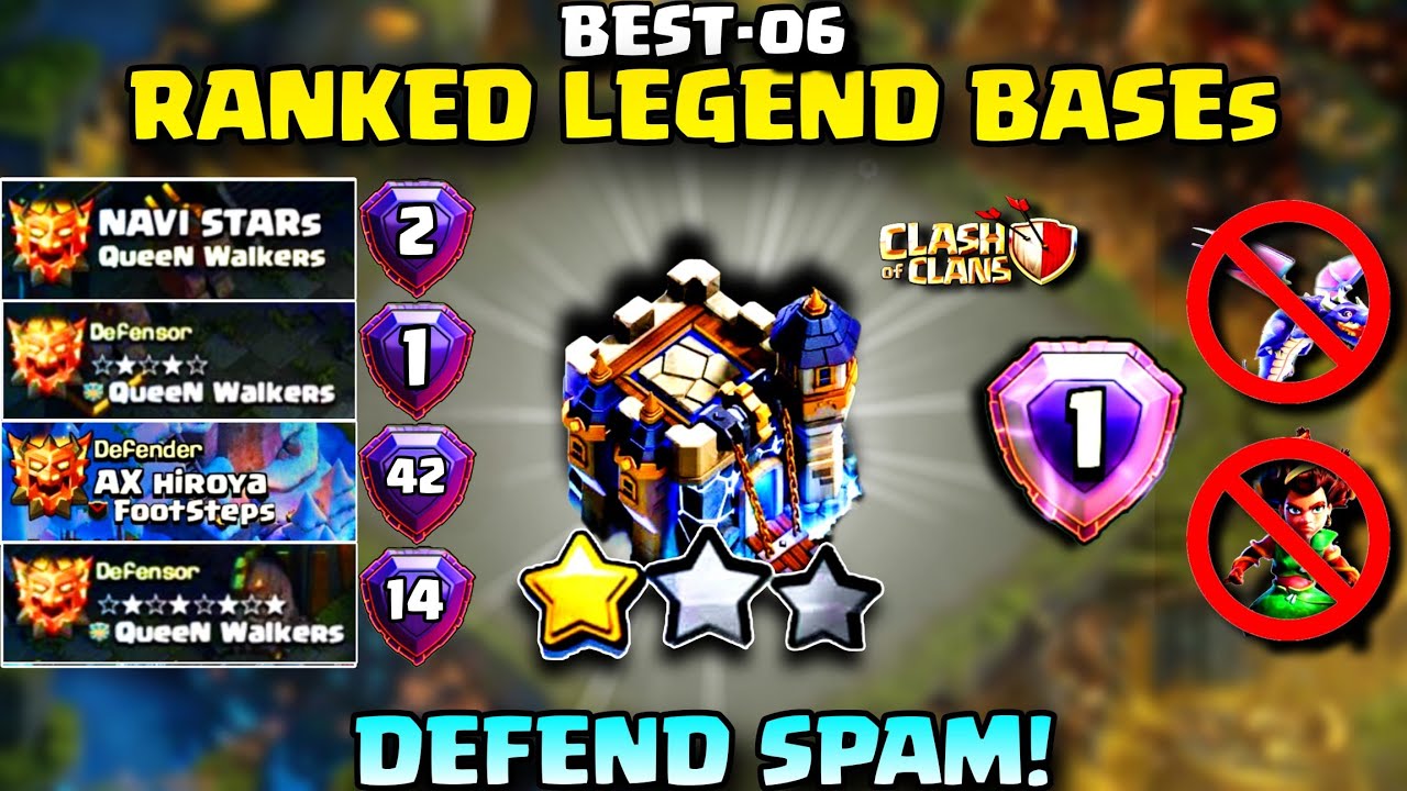Best TH18 LEGEND BASE LINKS at +6400 Trophies in 2026 | Th18 War Bases | Clash of Clans Base Layouts