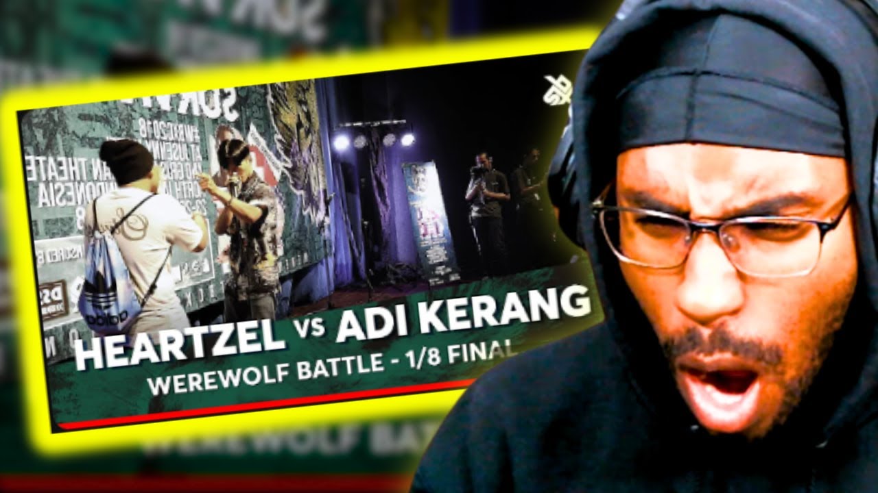 HEARTZEL vs ADI KERANG | Werewolf Beatbox Championship 2018 | 1/8 Final (REACTION)