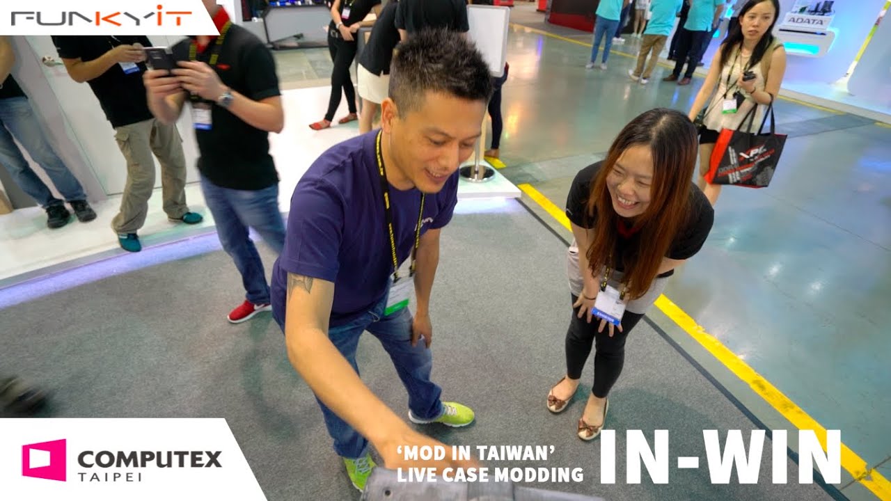 IN-WIN &lsquo;Mod in Taiwan&rsquo; Live Case Modding - Computex 2016 with Funkykit.com
