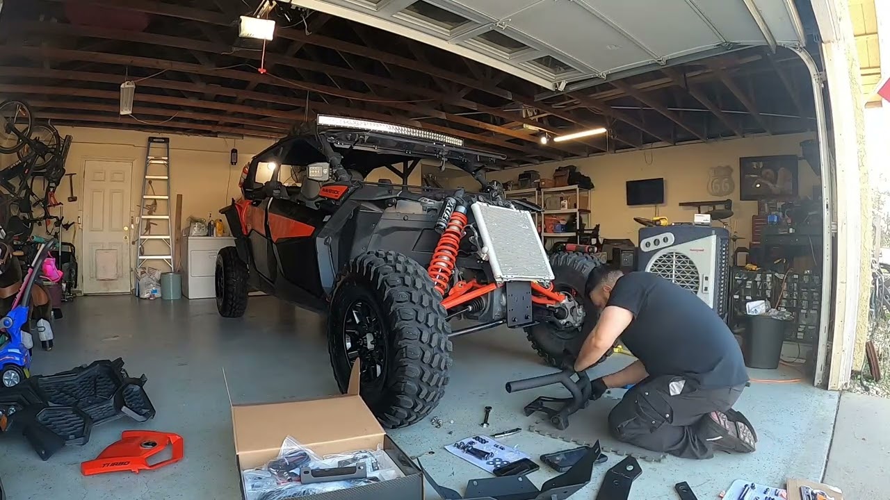 2021 Can am X3 Max Turbo, Super ATV Bumper install. 