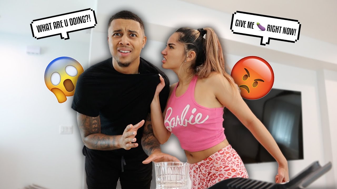 BEING AN OVER AGGRESSIVE GIRLFRIEND TO SEE HOW MY BOYFRIEND REACTS!! **HILARIOUS**