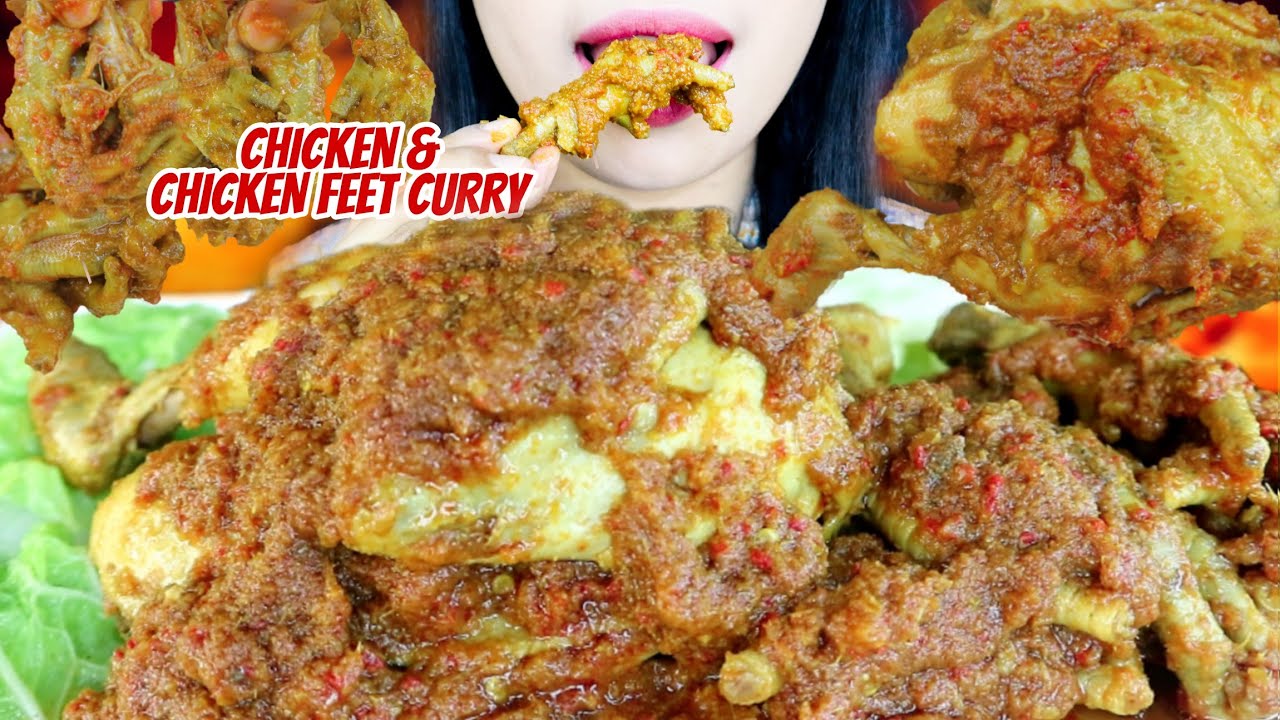 NIKMAT!! MAKAN AYAM CEKER KARI BUMBU MELIMPAH | asmr mukbang Indonesia 🇮🇩