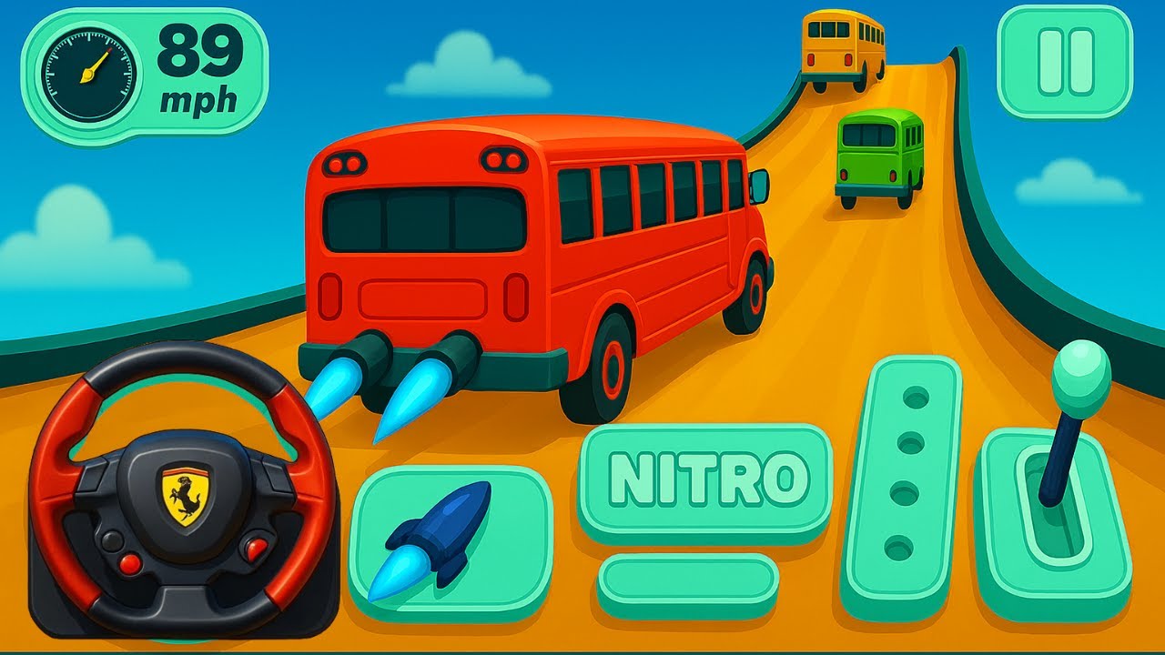 Impossible Racing Crazy Bus Mega Ramp - Bus Stunts Impossible Tracks - Android GamePlay
