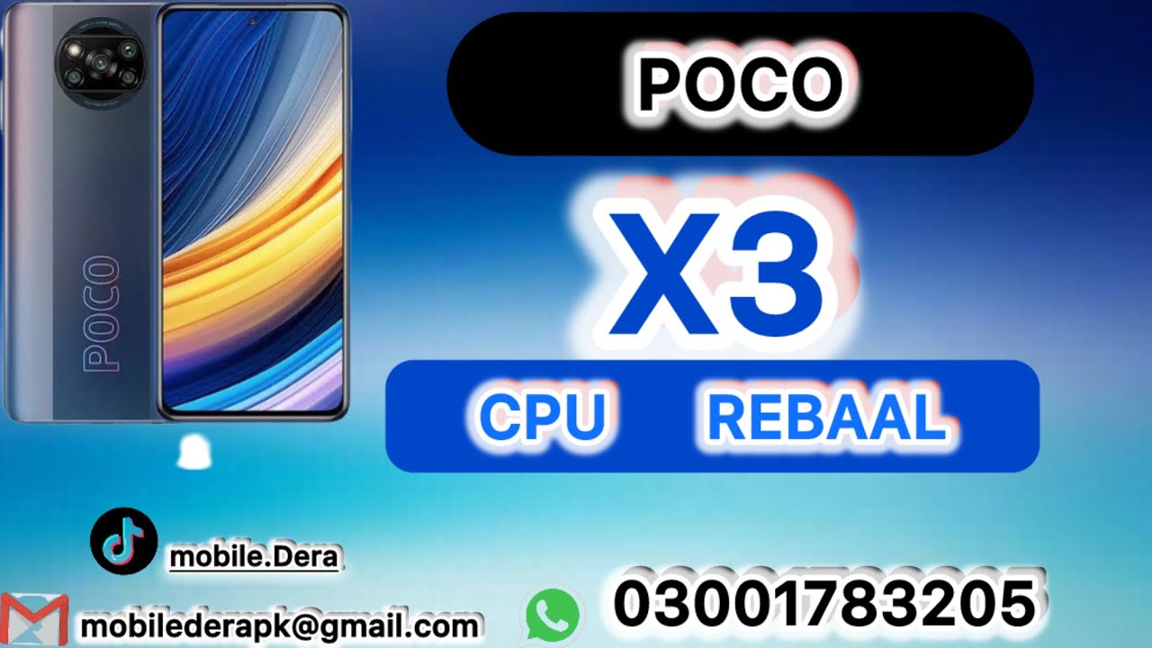 POCO (X3) CPU REBAAL ✅👍🏻