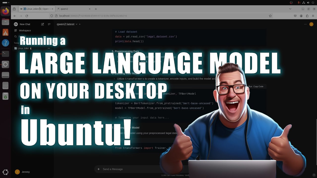Как запустить LLM локально в Ubuntu Linux