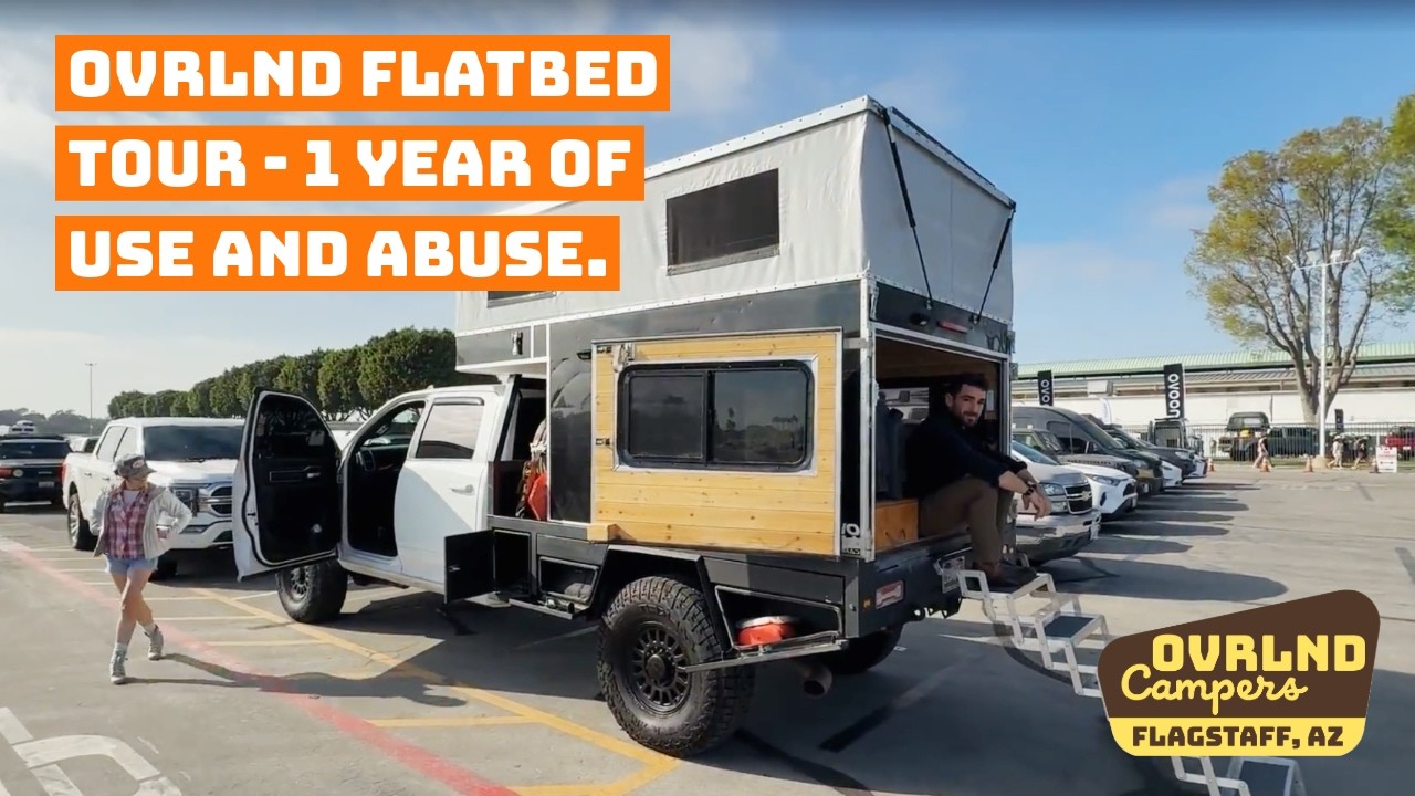 Обзор процесса сборки кемпера Ram Flatbed OVRLND: водоснабжение, солнечная энергия, кухня и спаль...