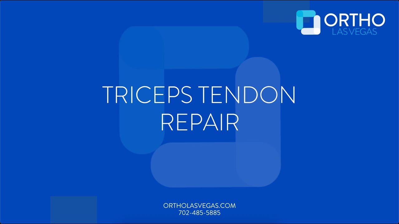 Triceps Tendon Repair