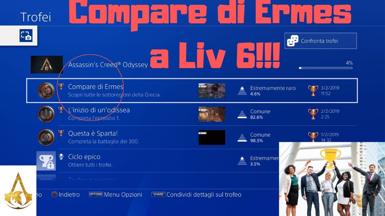COME OTTENERE IL TROFEO COMPARE DI ERMES a liv 6!!! Assassin's Creed Odyssey
