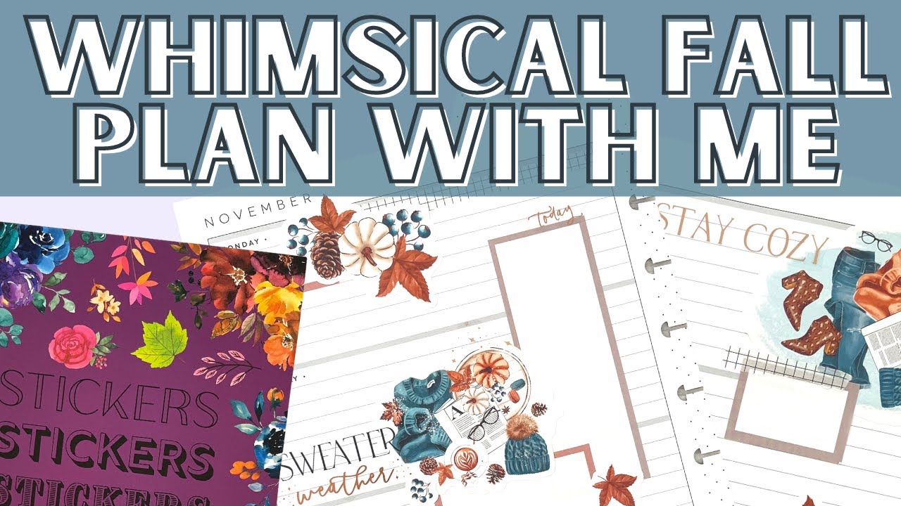HORIZONTAL PLAN WITH ME |  CUSTOM SPREAD FOR JENNIE | LIVE LOVE POSH WHIMSICAL FALL