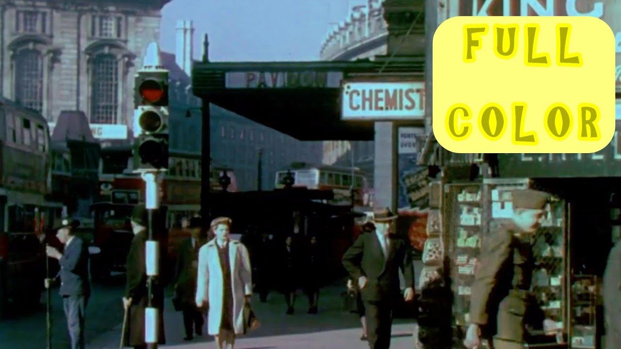 Busy Streets of London IN FULL COLOR │ Circa Early 1930s