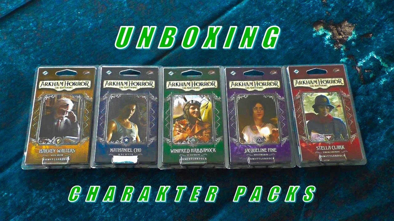 [Arkham Horror LCG - Charakterpacks - Unboxing]
