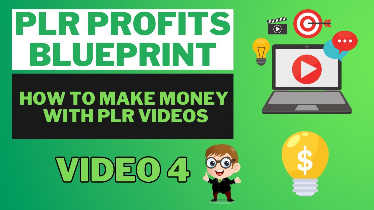 PLR Profits: How To Make Money with PLR Videos (Video 4)
