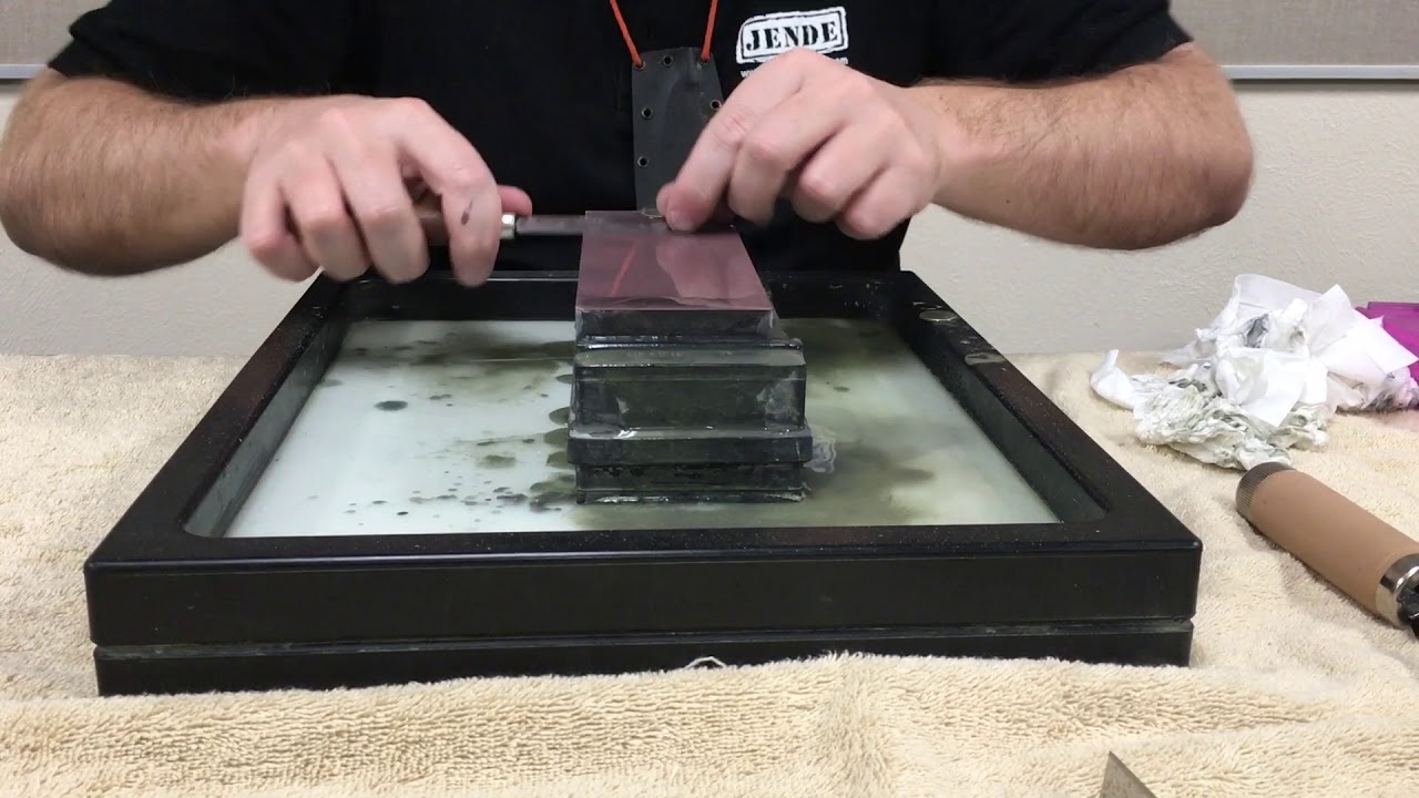Jende Industries Demo ~ Sharpening a Double Hollow Ground Oboe and Bassoon Reed Knife