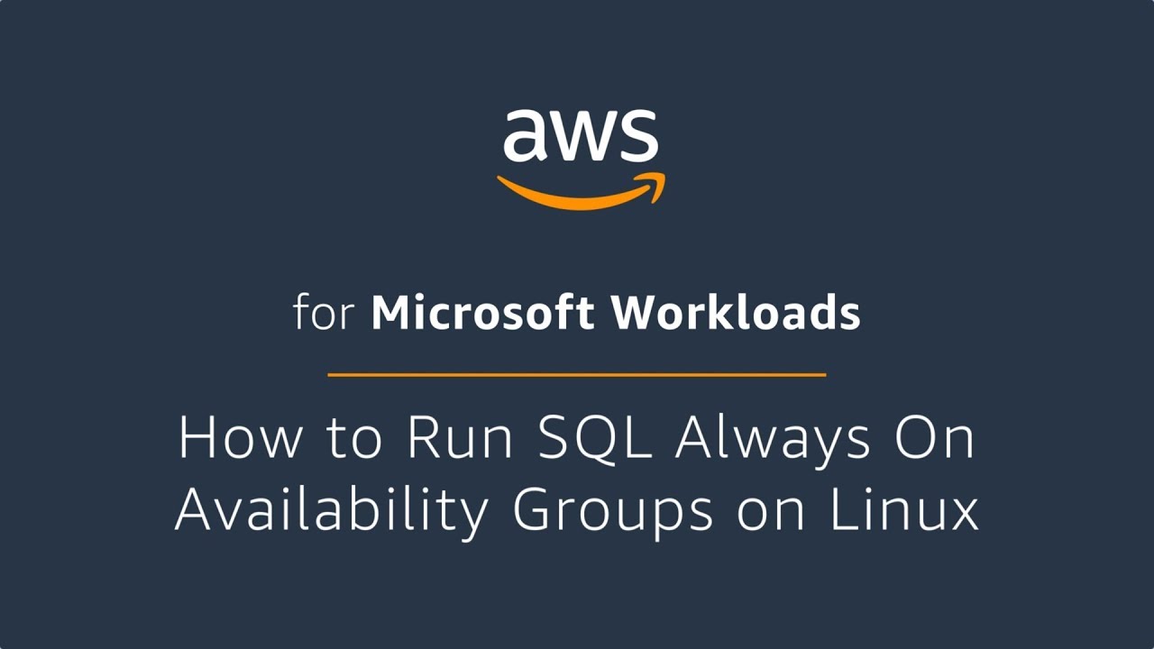 How to Run SQL Always On Availability Groups on Linux