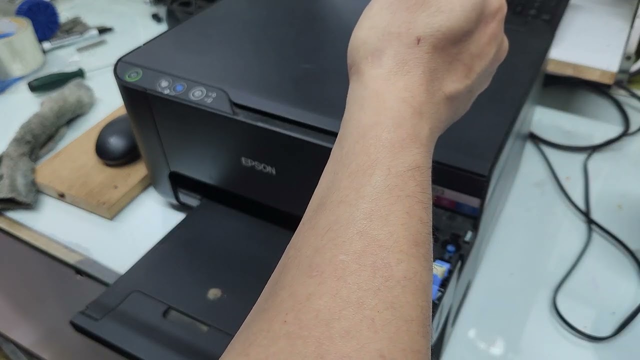 【檢修紀錄】EPSON L3110 噴嘴嚴重堵塞不出墨 檢測維修紀錄 | 墨囊導墨 | 清洗液浸泡噴頭 20250425