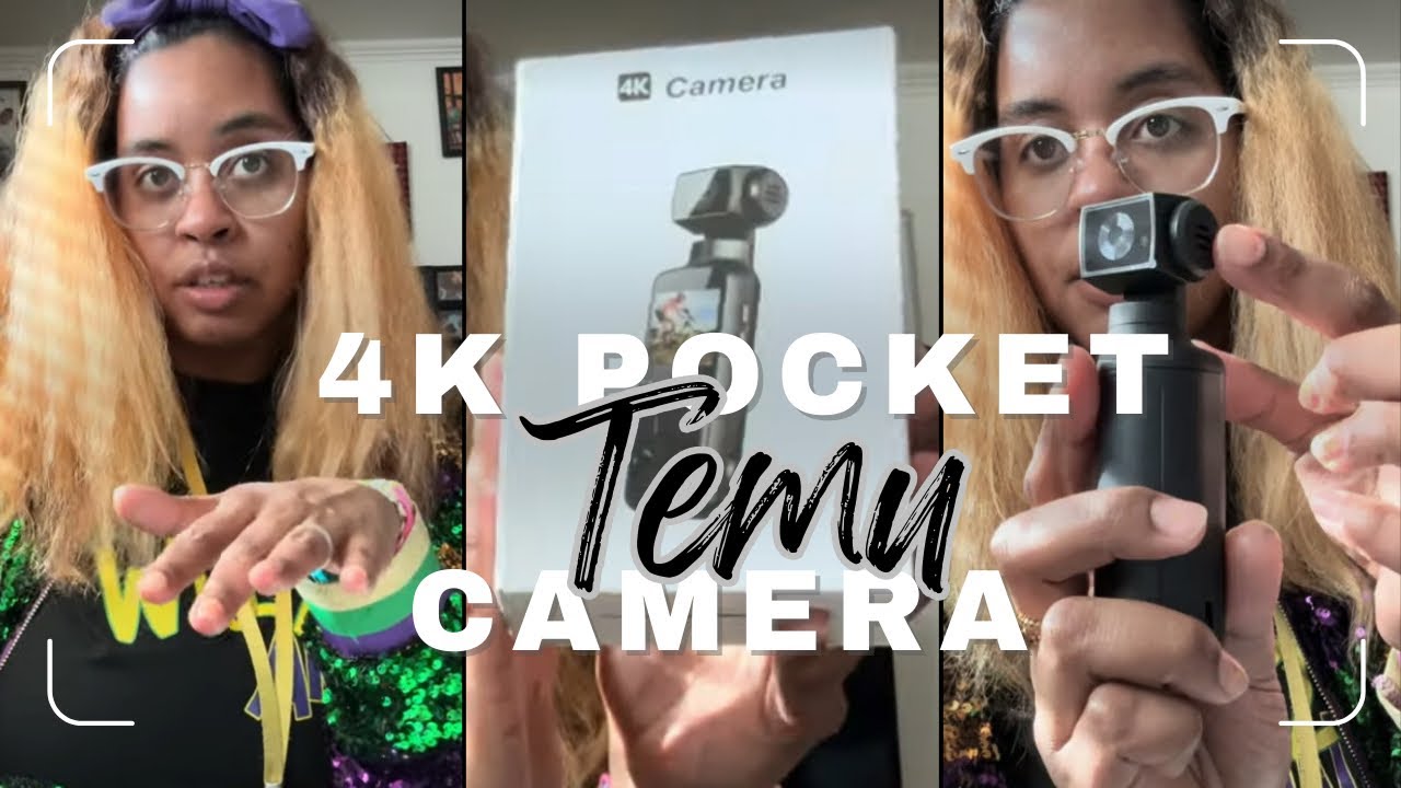 Распаковка и обзор карманной камеры TEMU 4K