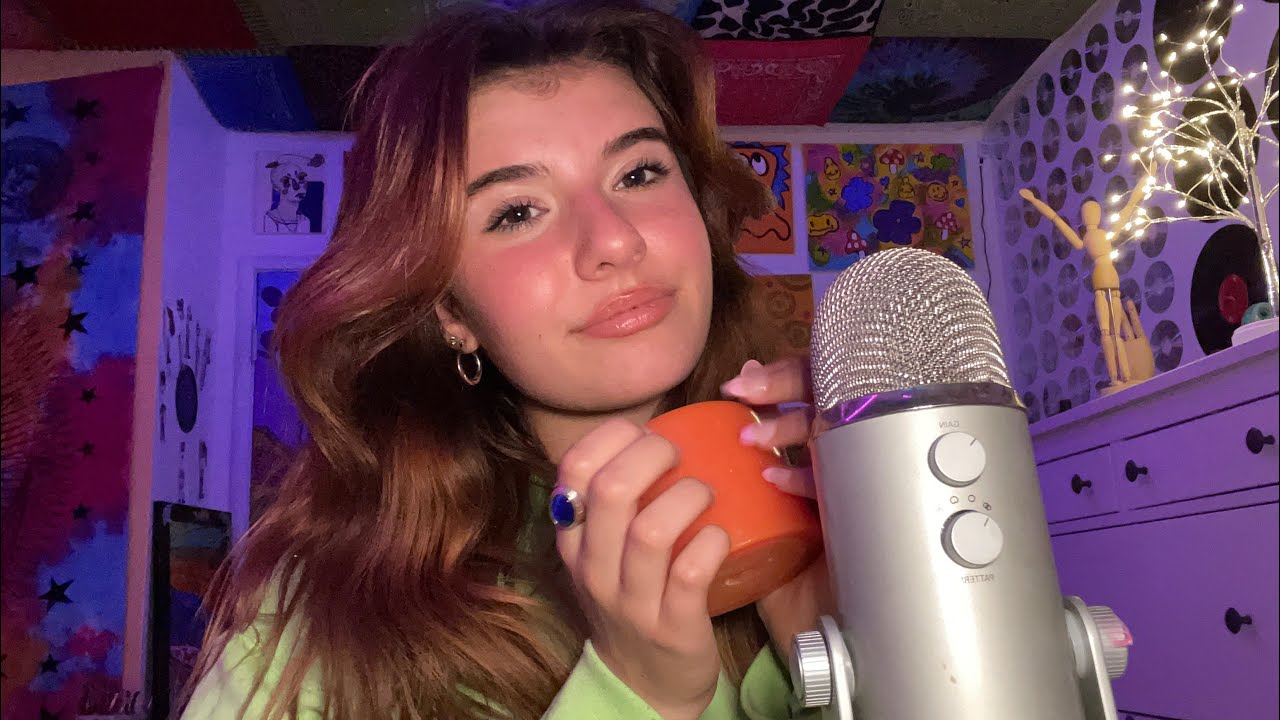 ASMR WITH ACRYLIC NAILS 💅 (tapping+scratching)