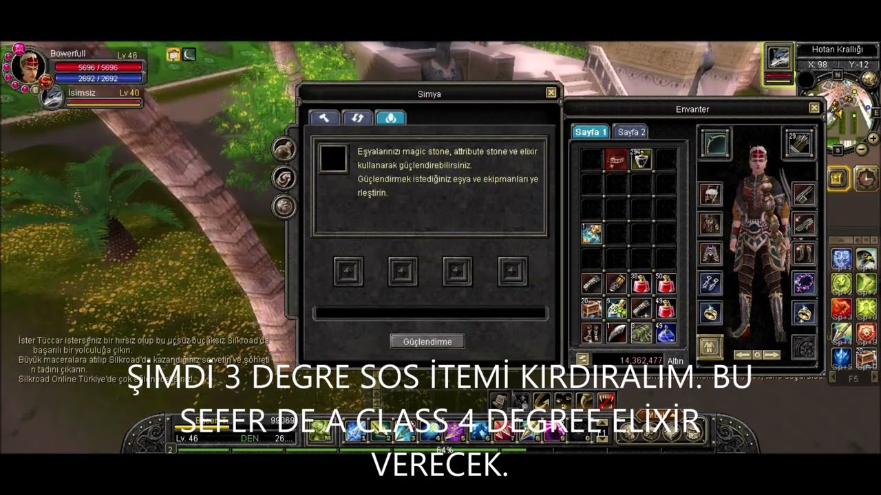 SİLKROAD ONLİNE A VE B CLASS ADV ELİXİR YAPILIŞI! SRO'DA B CLASS ADV NASIL YAPILIR? #SilkroadOnline