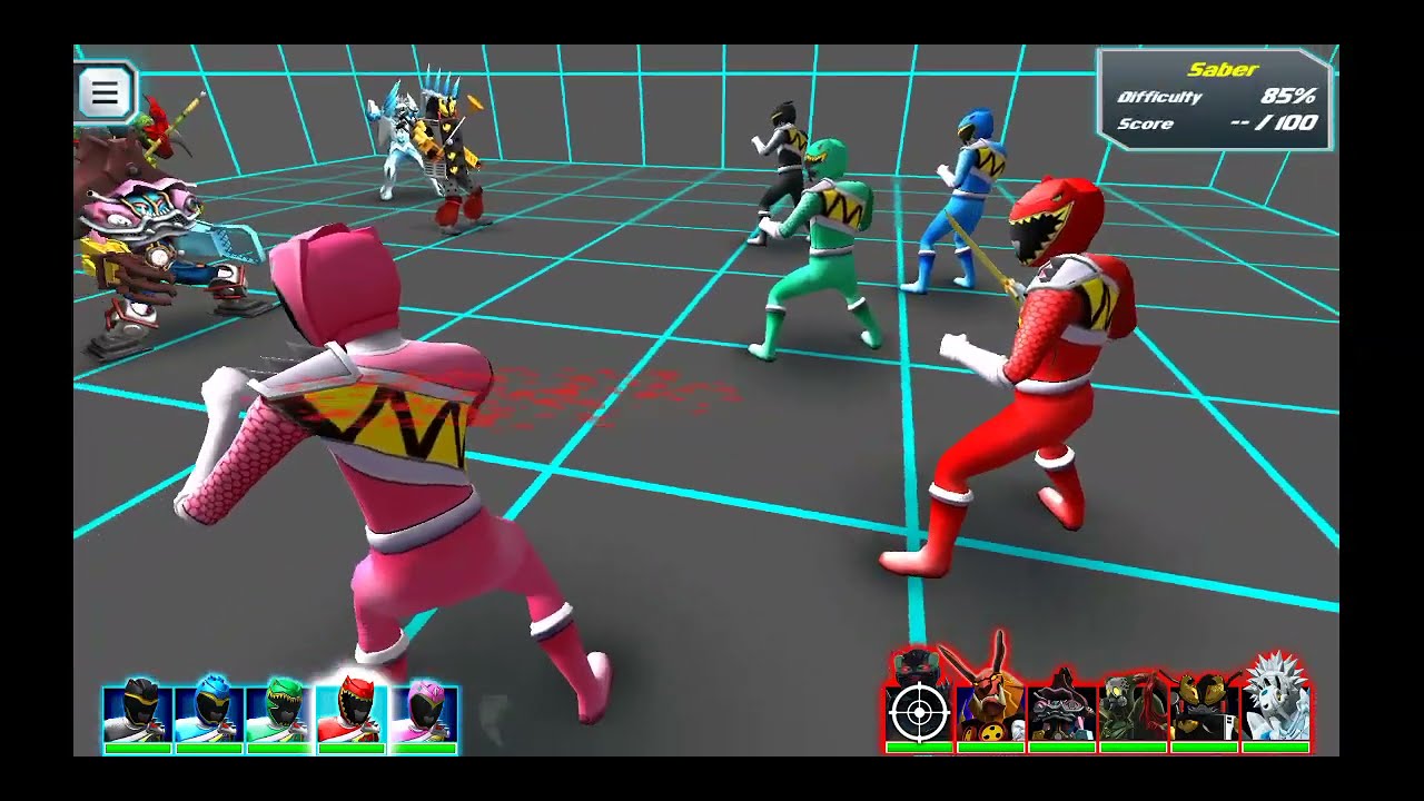 Power rangers Dino charge power rangers vs monster part???