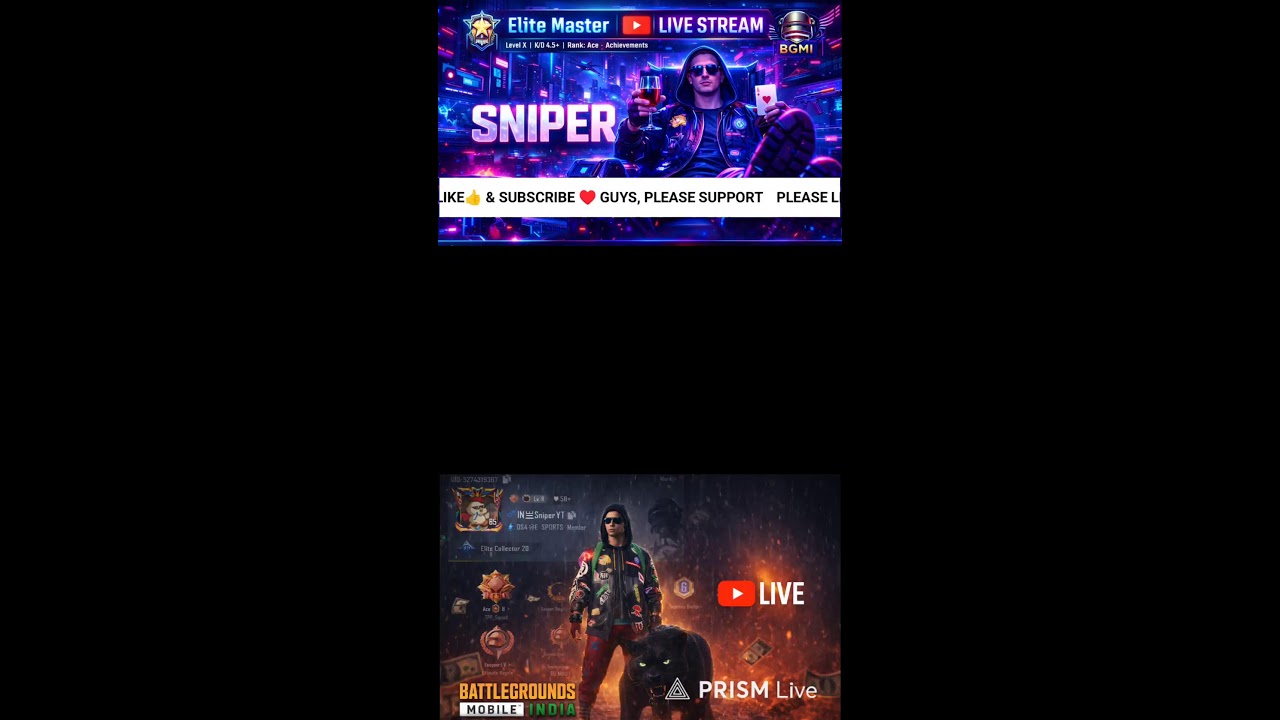 Live streaming of SniperYT. #Bgmj #Pubg #Live
