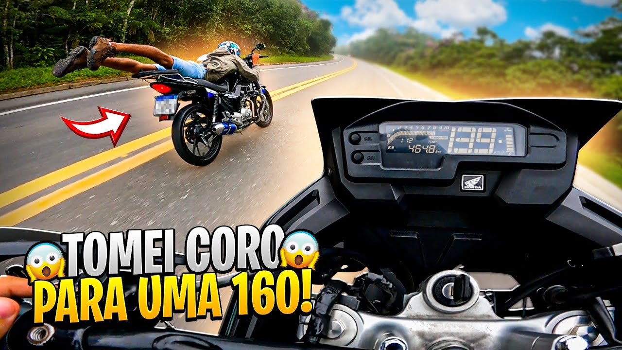 TOMEI CORO DE XRE 300 PARA UMA START 160 | DESSA VEZ DEU RUIM