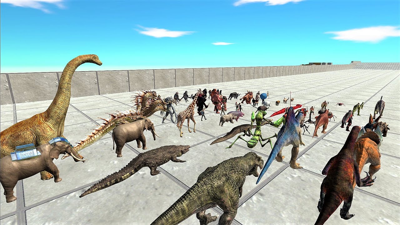 Speed ​​Race in All Units. Who is the fastest unit! - Animal Revolt Battle Simulator