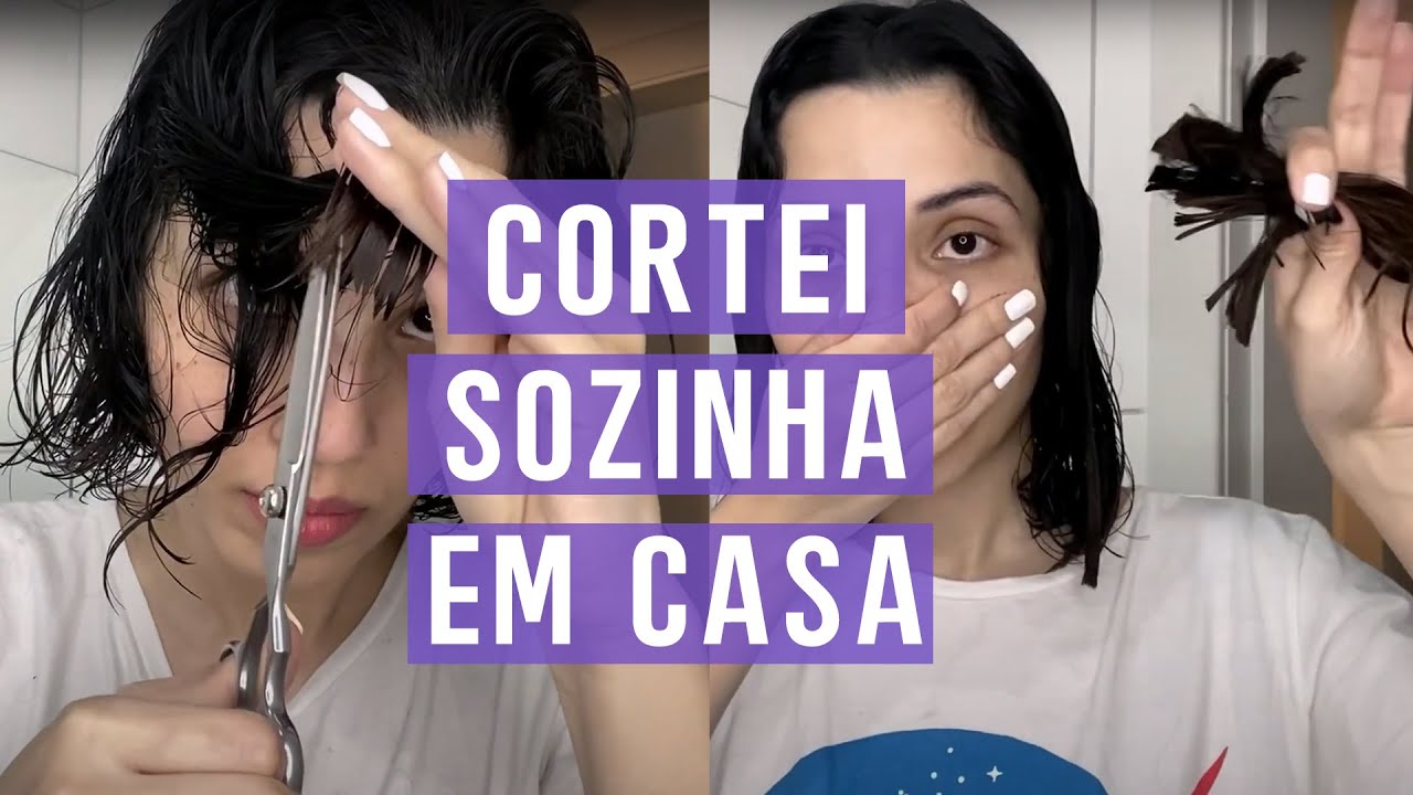 Cortando meu cabelo sozinha em casa!!!